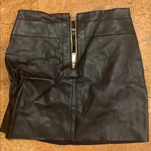 High quality leather skirt